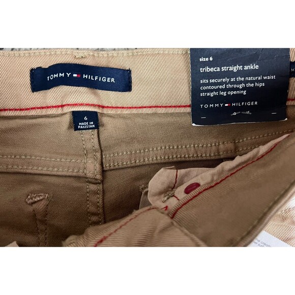 Tommy Hilfiger THFlex Tribeca Straight Ankle Jeans  Size 6  NWT  Tan Tie-Dye - Picture 7 of 14